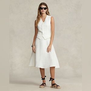 Ralph Lauren Linen A-Line Skirt